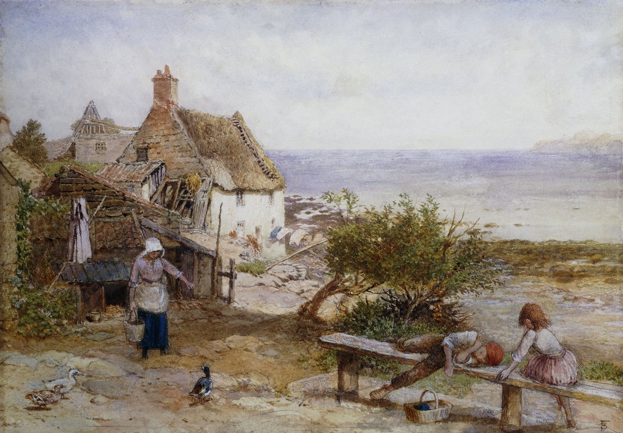 Baía de Runswick, Yorkshire, de Myles Birket Foster