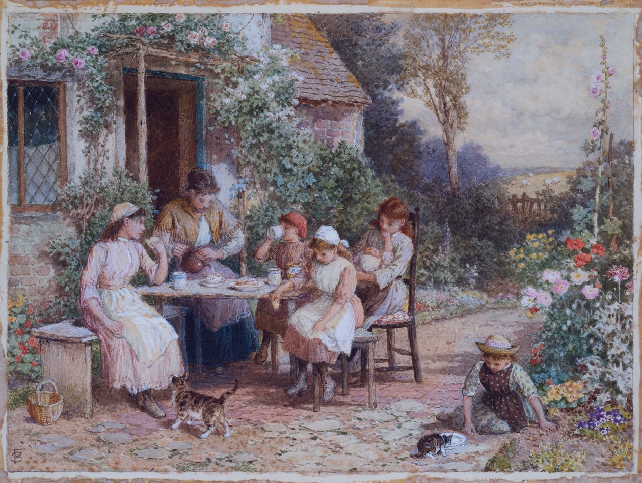 Hora do chá de Myles Birket Foster