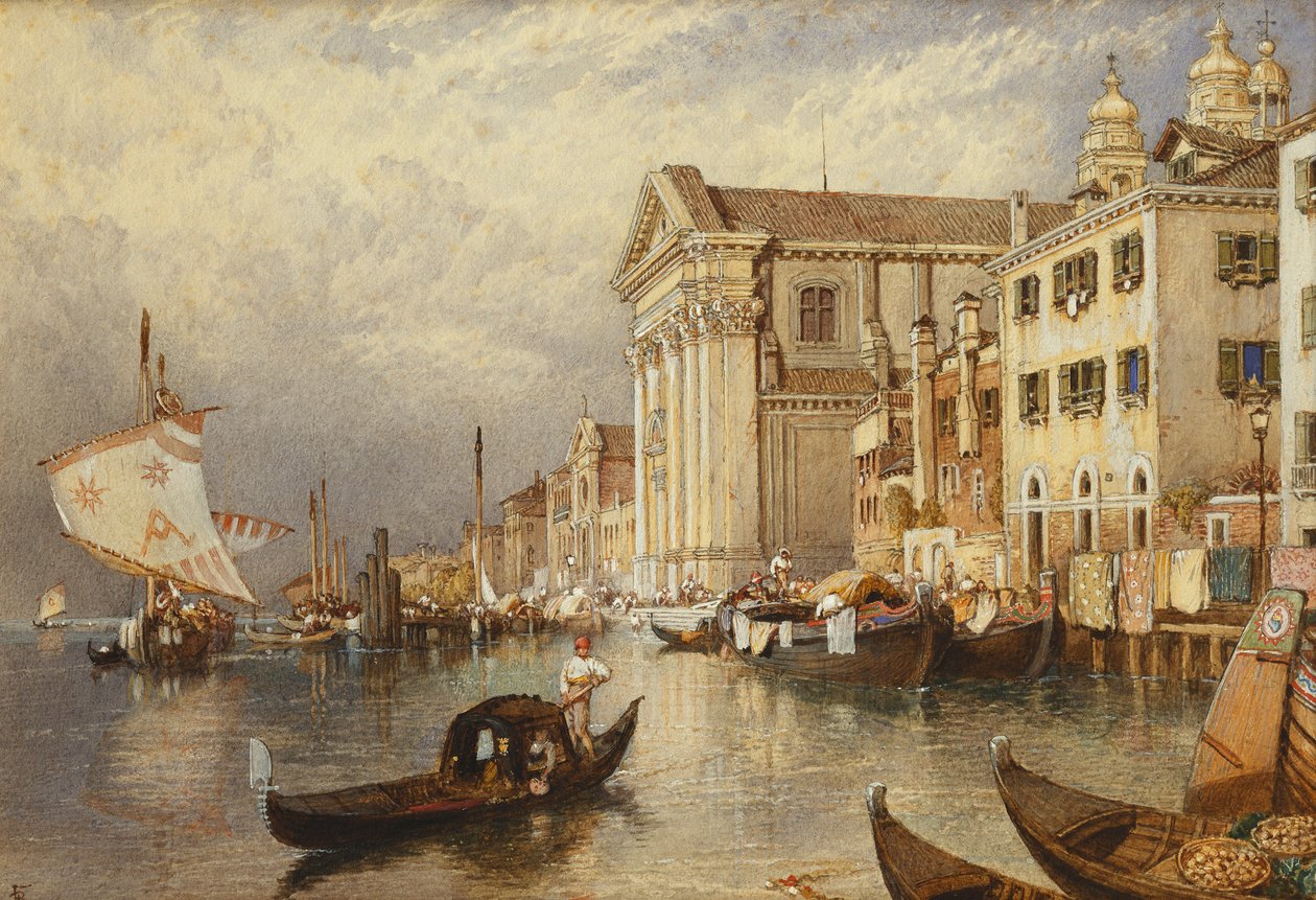 A Igreja de Santa Maria del Rosario ou dos Gesuati, Veneza, de Myles Birket Foster