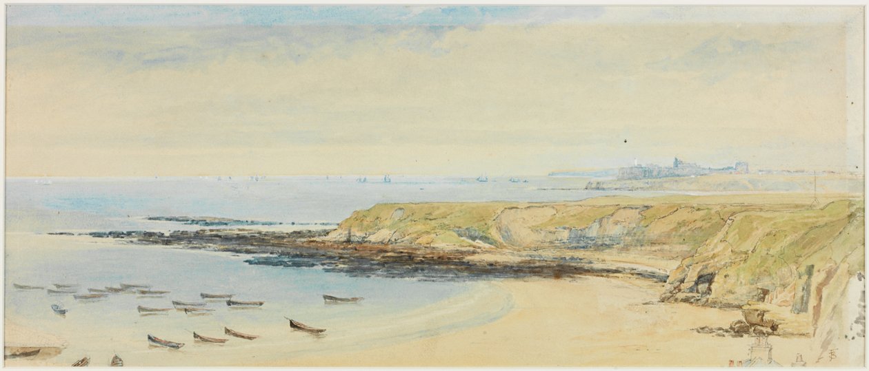 Tynemouth de Cullercoats (bodycolour) de Myles Birket Foster