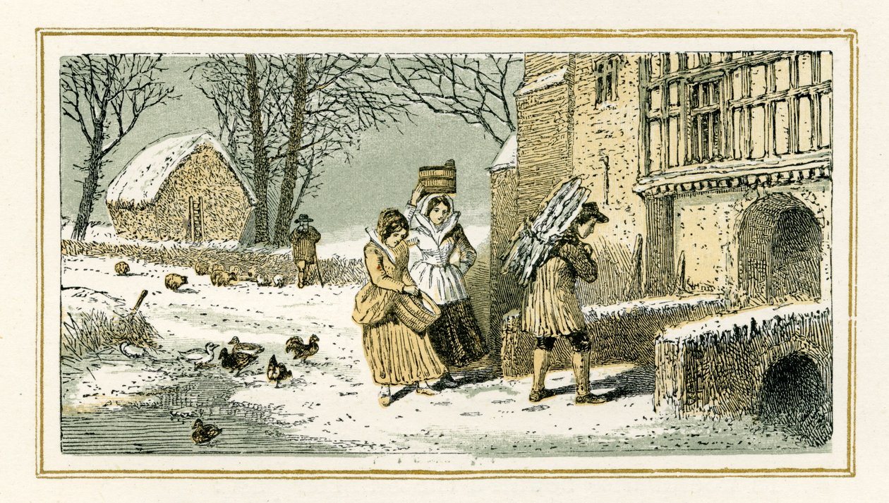 Inverno por William Shakespeare de Myles Birket Foster