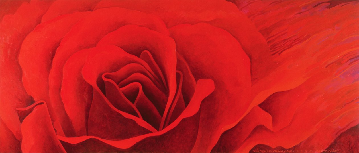A Rosa, no Festival da Luz, 1995 (acrílico sobre tela) de Myung Bo Sim