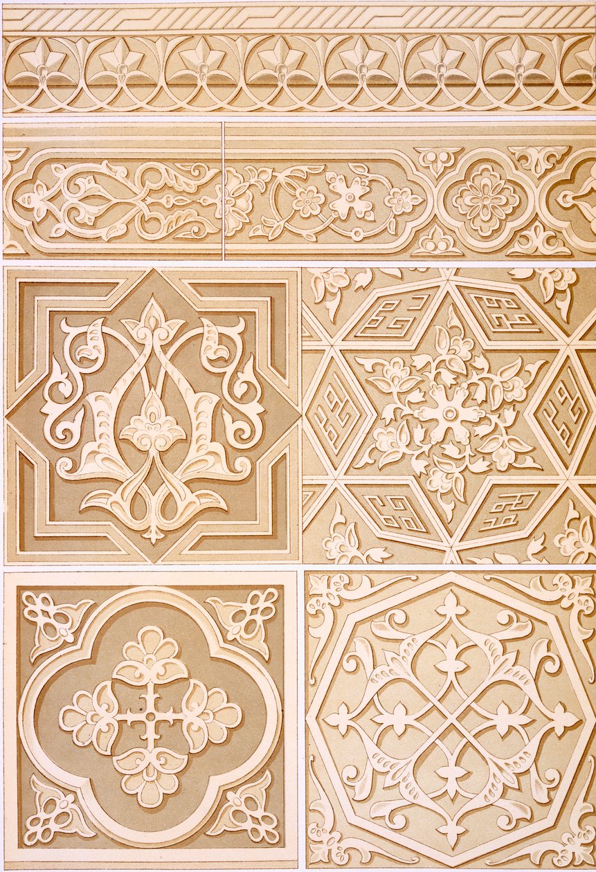 Pl 18 Architectural Decoration, 19th century (fólio) de N. Simakoff