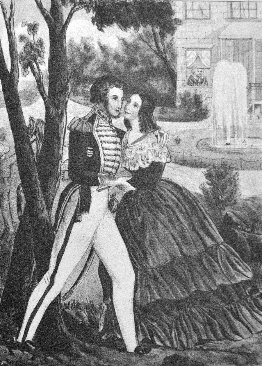 Currier & Ives Ilustração do século XIX. Soldados Retorno de N. and Ives, J.M. Currier