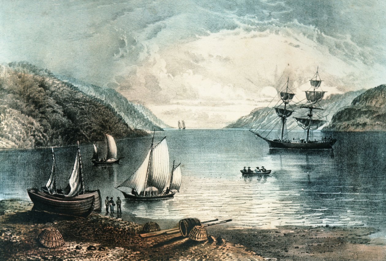 A Baía de Anápolis, c.1880 de N. and Ives, J.M. Currier