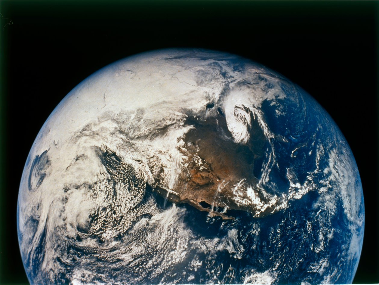 América do Norte e Central da Apollo 16, 16 de abril de 1972. de NASA Images