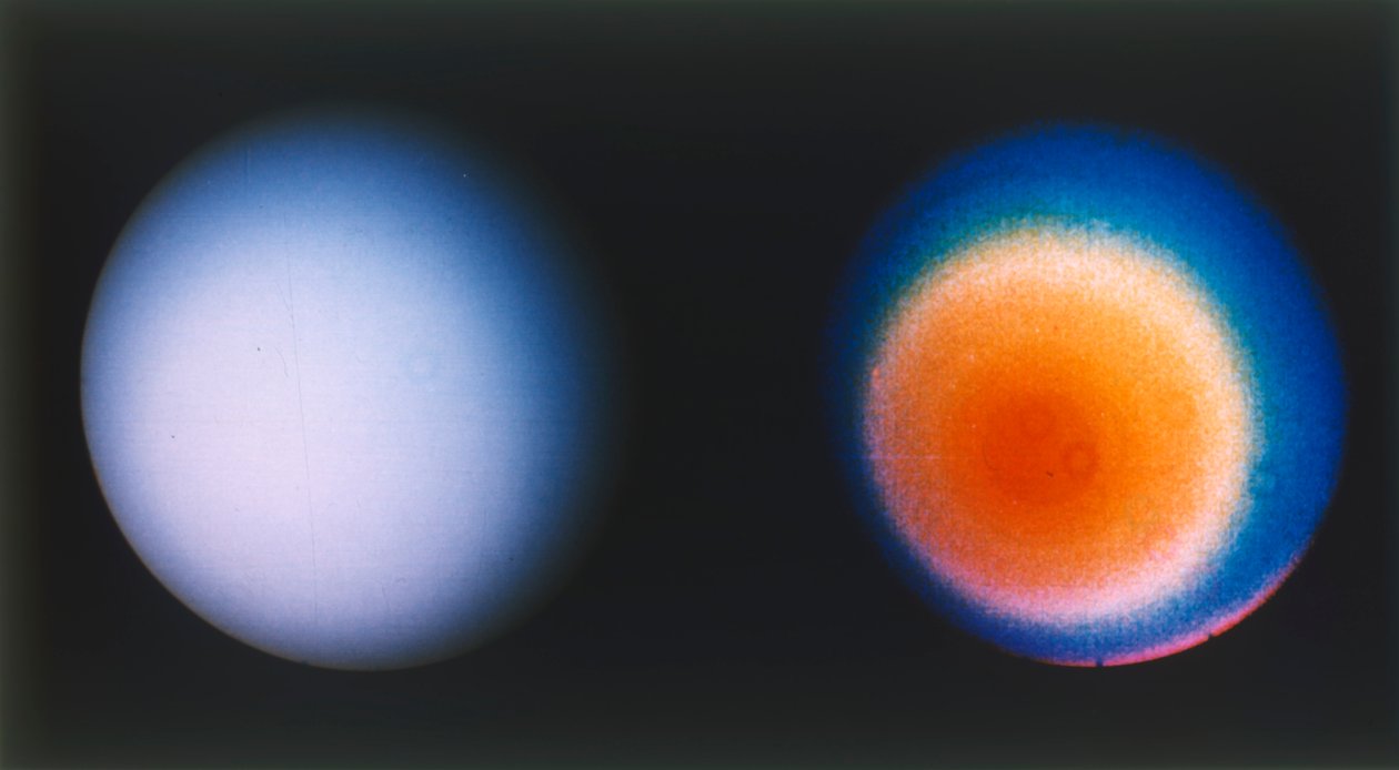 Urano da espaçonave Voyager 2, década de 1980. de NASA Images