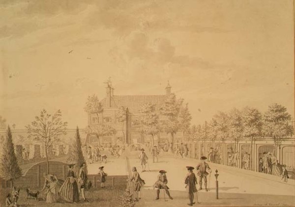 Campo de Golfe atrás do Stadlander Inn, Amsterdão de N.M. Aertman