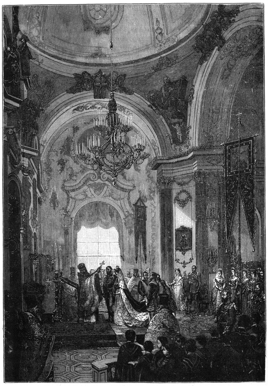 Casamento do duque e da duquesa de Edimburgo, 23 de janeiro de 1874, 1900. de N. Chevalier