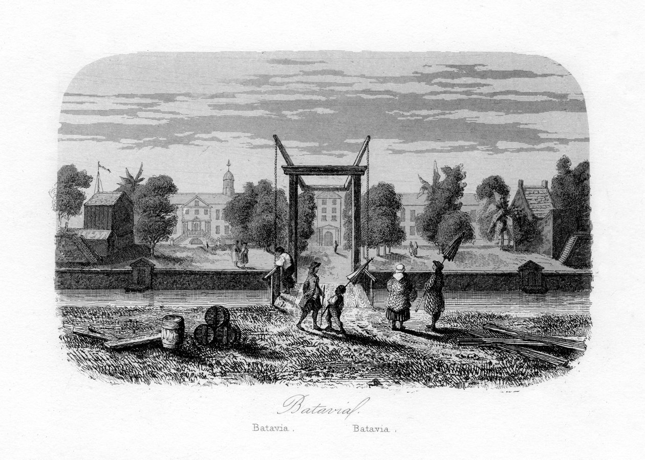 Batavia Jacarta, Indonésia, c1840. de N. Remond