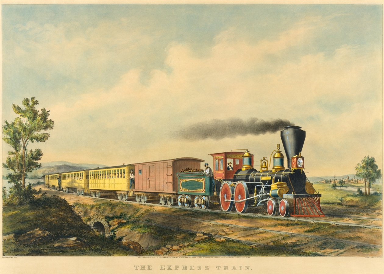 Trem Expresso de Currier and Ives