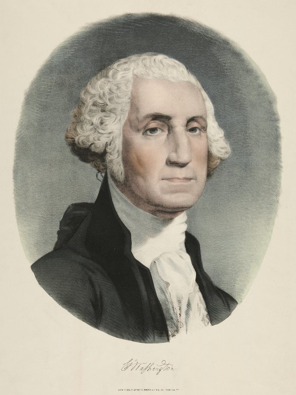 George Washington (litografia a cores) de Currier and Ives