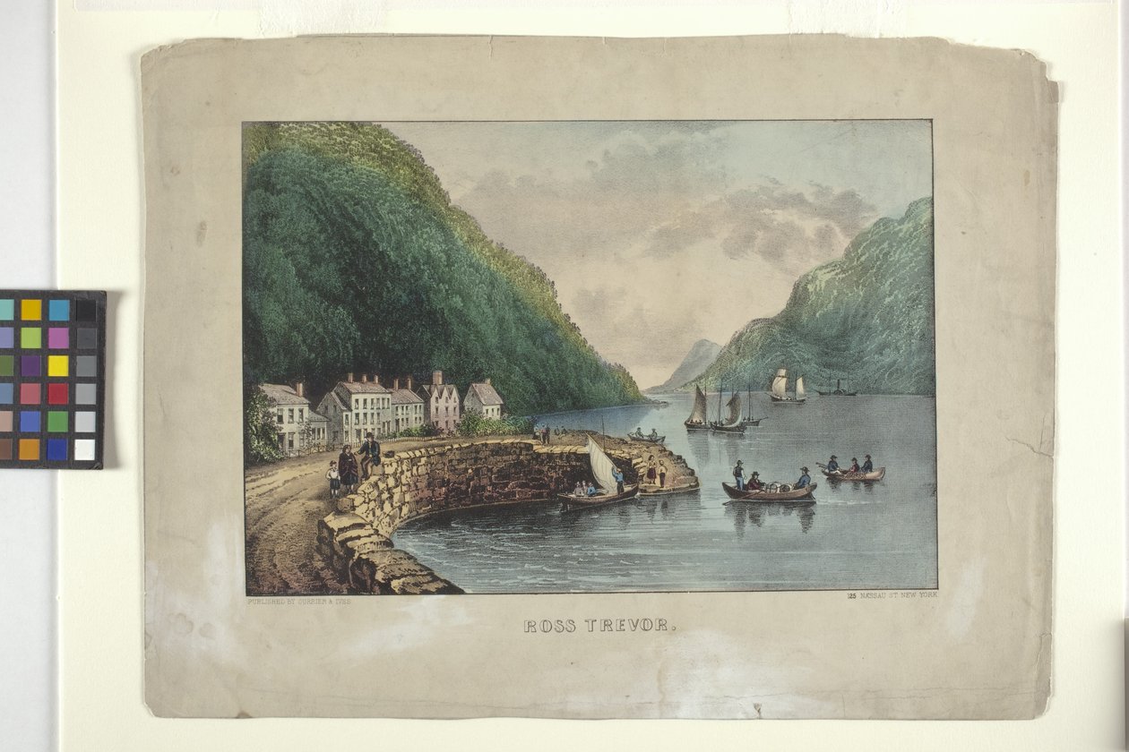 Ross Trevor (litografia colorida à mão) de N. and Ives J.M. (1824 95) Currier