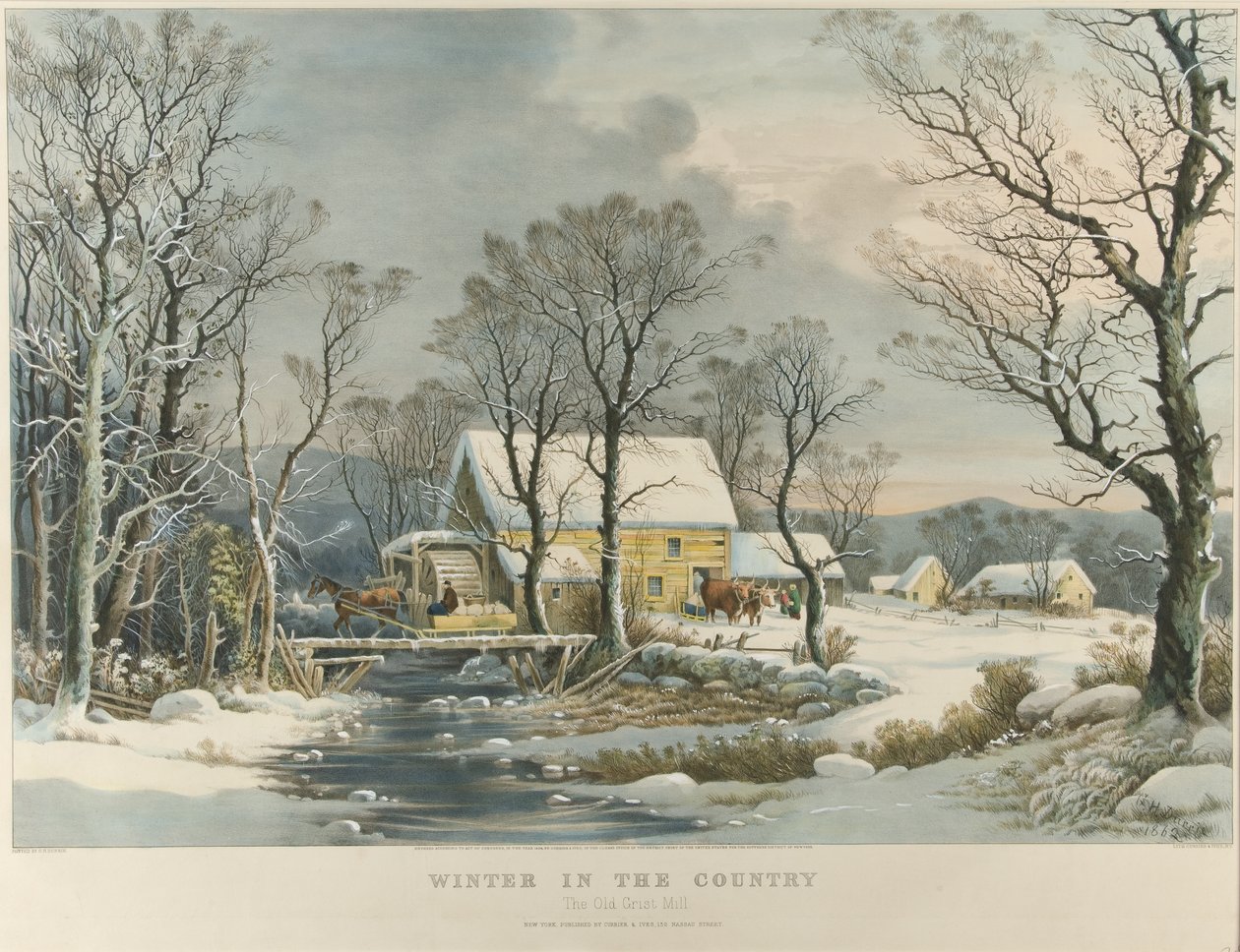 Inverno no País, O Velho Moinho Griest de Currier and Ives