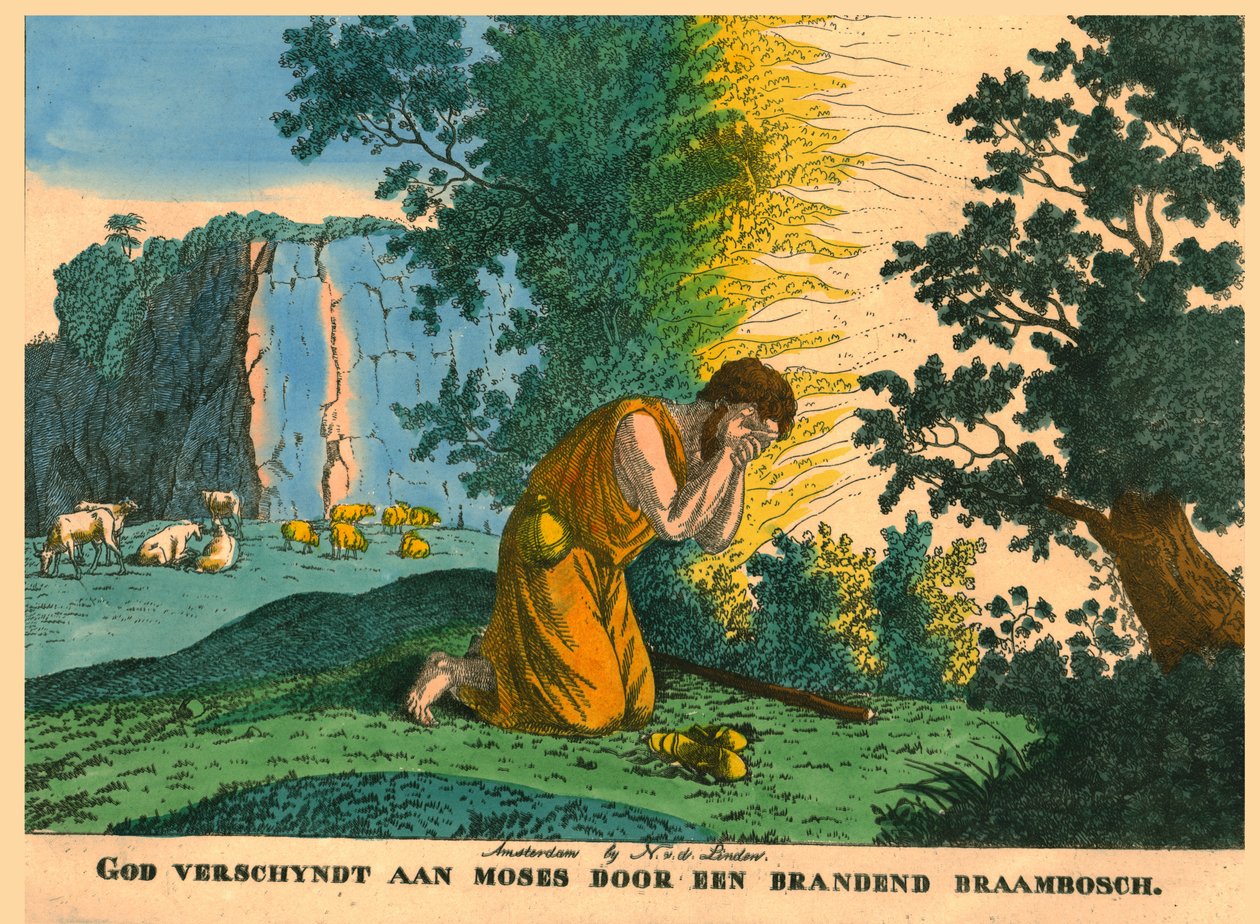 Moisés e a Sarça Ardente. de N v d Linden