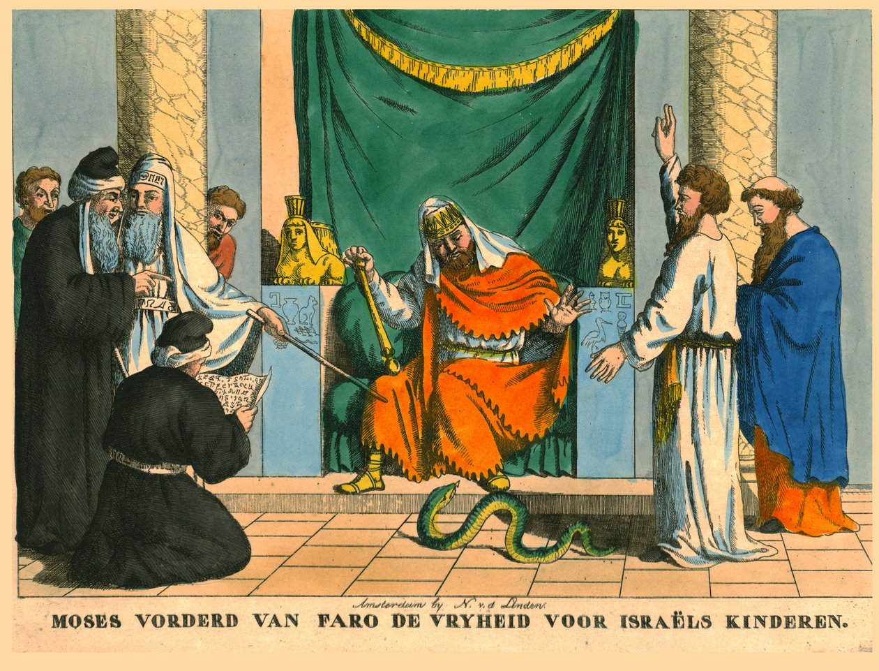 Moisés perante Faraó. de N v d Linden