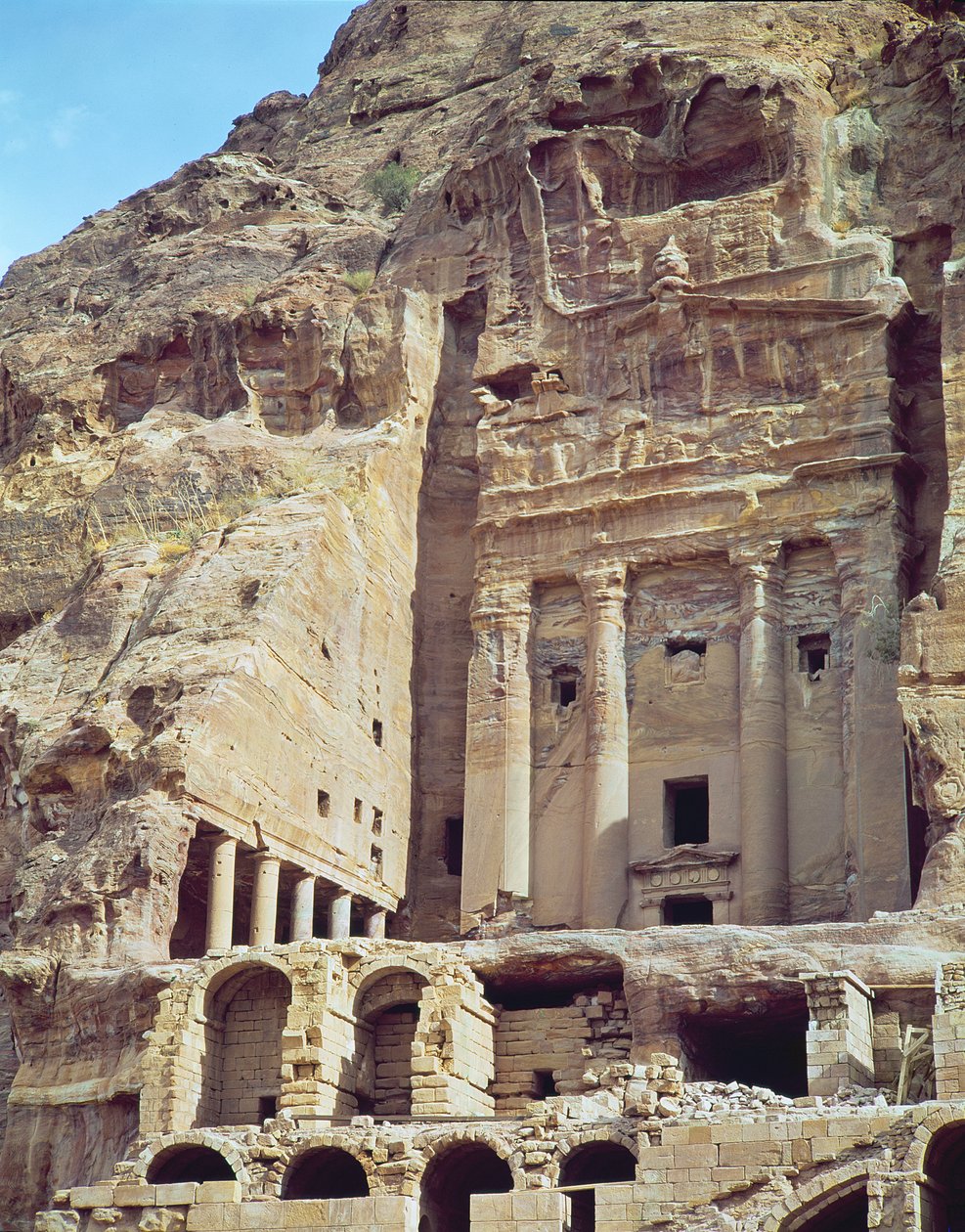 Vista, de, a, túmulo urna de Nabatean
