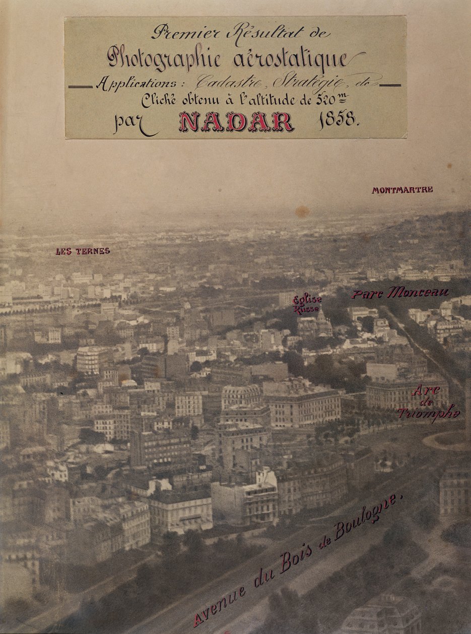 Vista aérea de Paris, c.1868 de Nadar