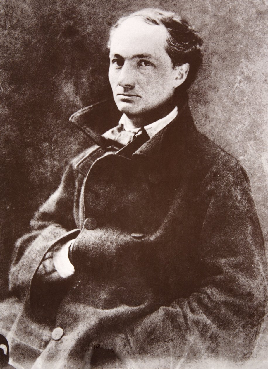 Charles Baudelaire, 1855 (fotogravação) de Nadar