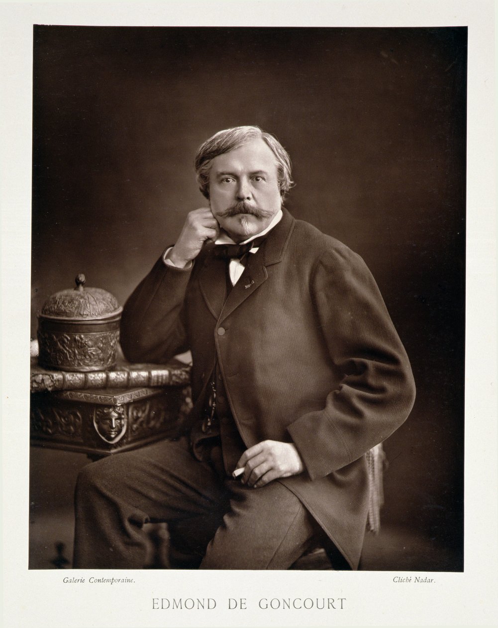 Edmond de Goncourt (1822-96), de "Galerie Contemporaine", c.1874-78 de Nadar