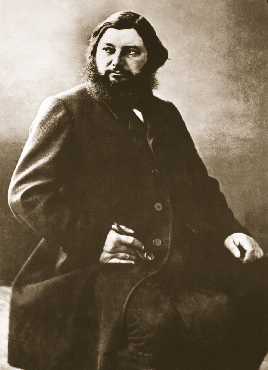 Gustave Courbet, c.1861 (fotogravação) de Nadar