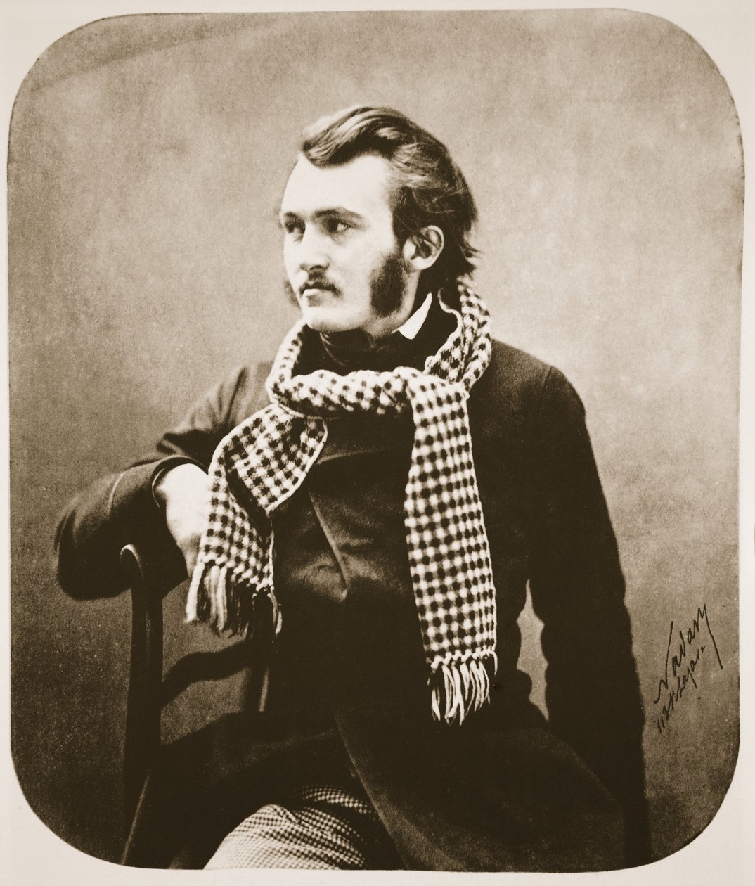 Gustave Dore, 1855 (fotogravação) de Nadar