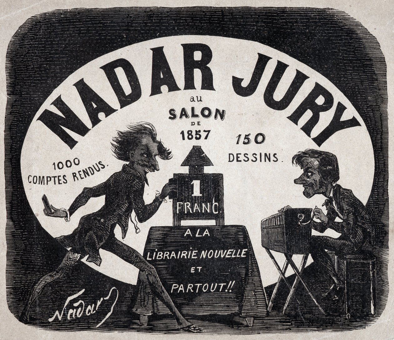 Álbum "Júri Nadar no salão de 1857". de Nadar