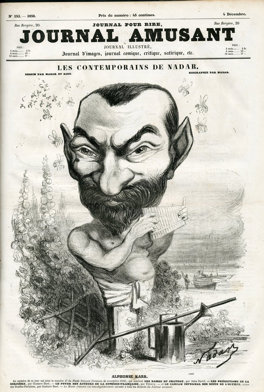 Capa do "The Fun Journal". de Nadar