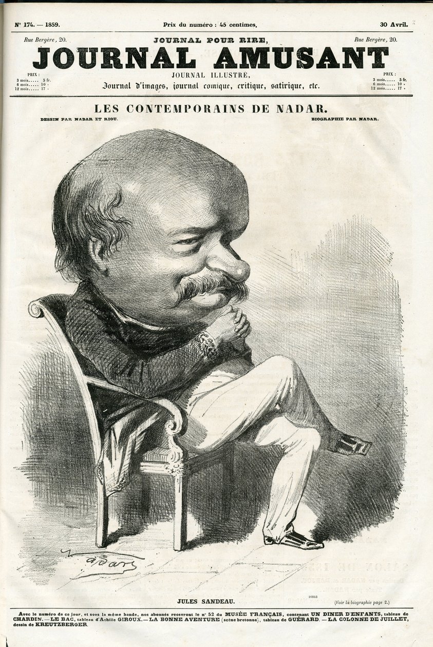 Capa do "The Fun Journal". de Nadar