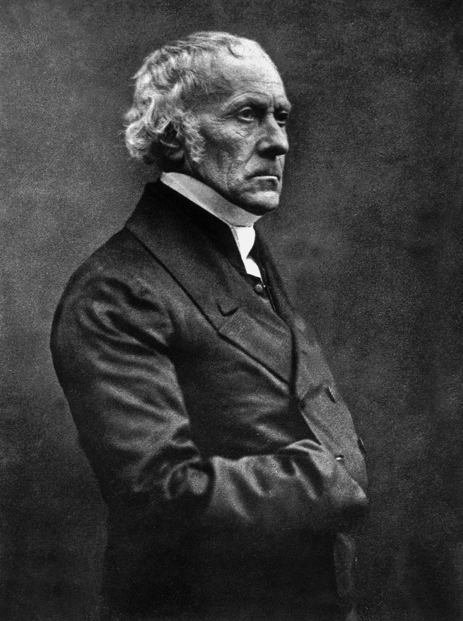 Francois Guizot (1787-1874) historiador e político francês, foto de Nadar, abril de 1850 de Nadar