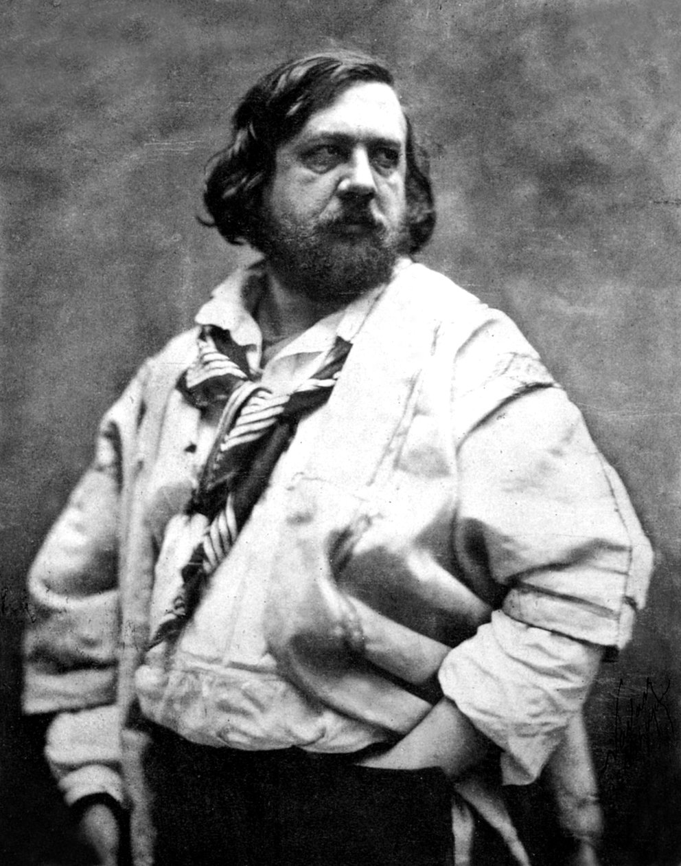 O poeta francês Theophile Gautier, fotografado por Nadar, c.1854-1855 de Nadar