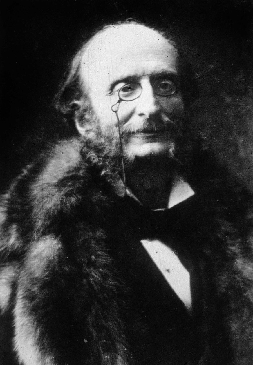Jacques Offenbach (1819-1880) Compositor francês (foto a p/b) de Nadar