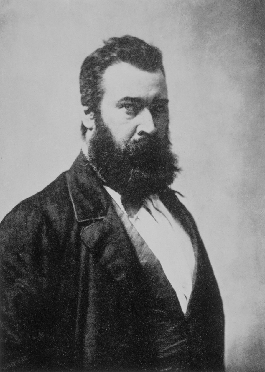 Jean-Francois Millet (1814-1875), pintor francês, fotografia de Nadar de Nadar