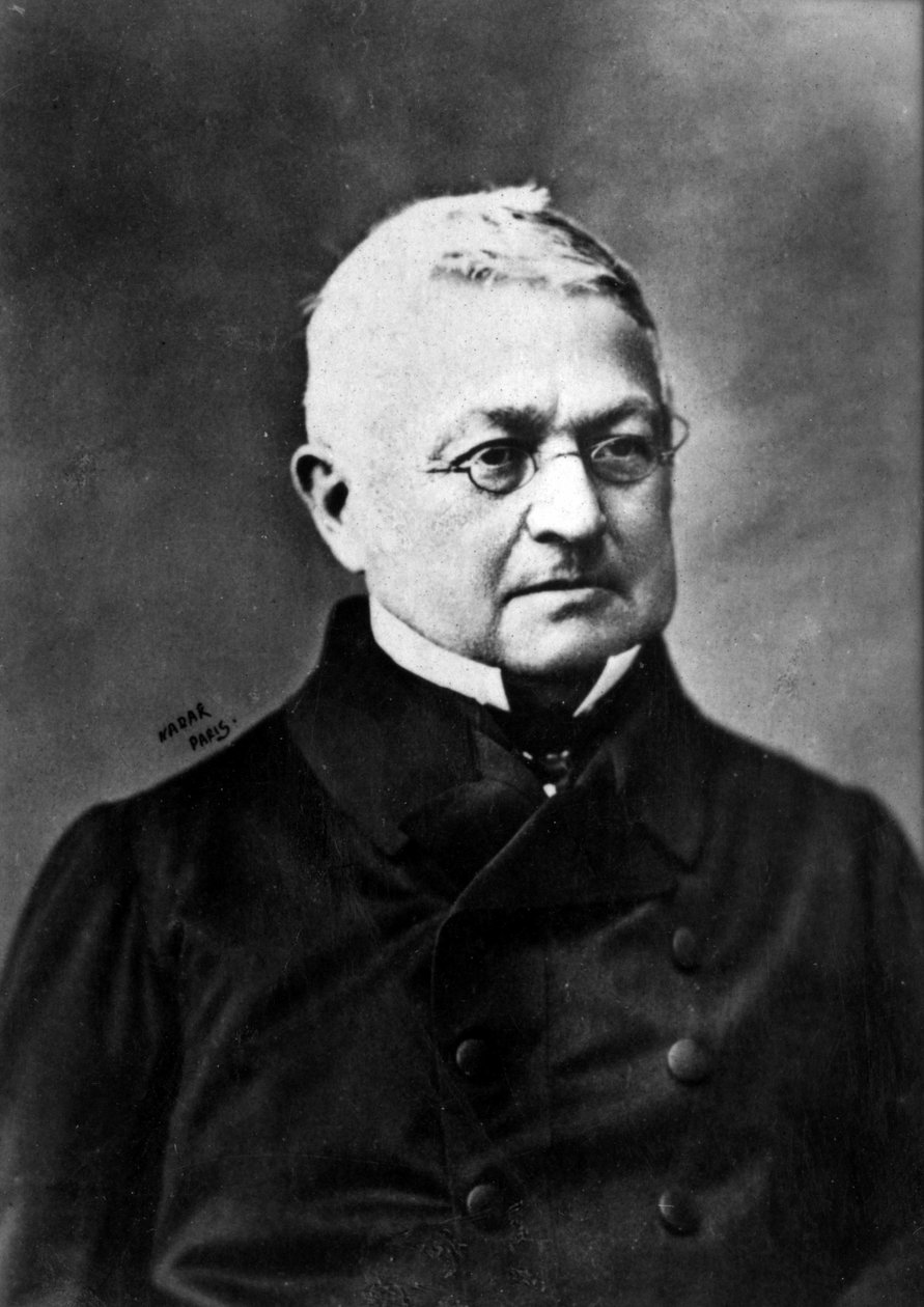 Retrato de Adolphe Thiers (1797-1877), Presidente da República Francesa, final do dia 19 (foto) de Nadar