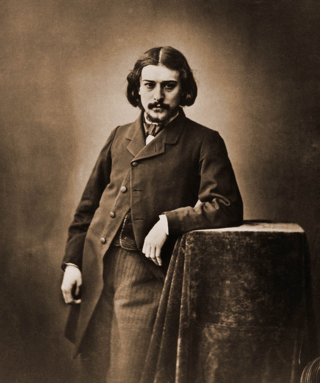 Retrato de Alphonse Daudet, poeta, romancista 1840-1897 (foto) de Nadar