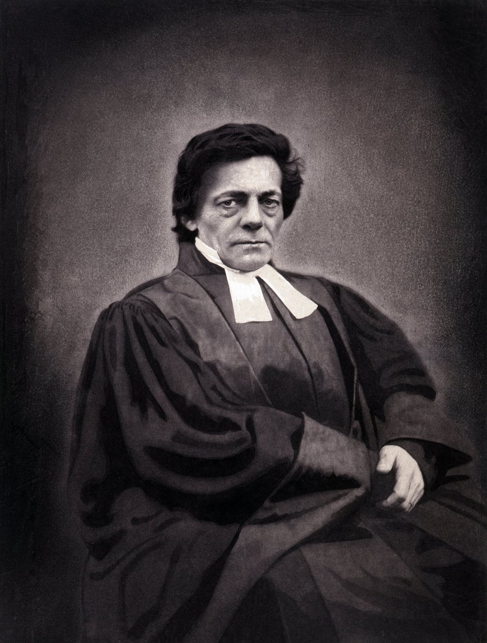Retrato de Alphonse Monod, pastor de origem suíça (1802-1856) de Nadar