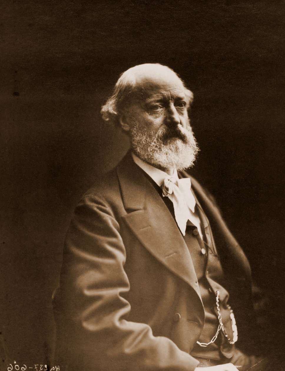 Retrato de Eugene Viollet-le-Duc (Viollet le Duc) (1814-1879), arquiteto e aquarela 1814-1879 (foto) de Nadar