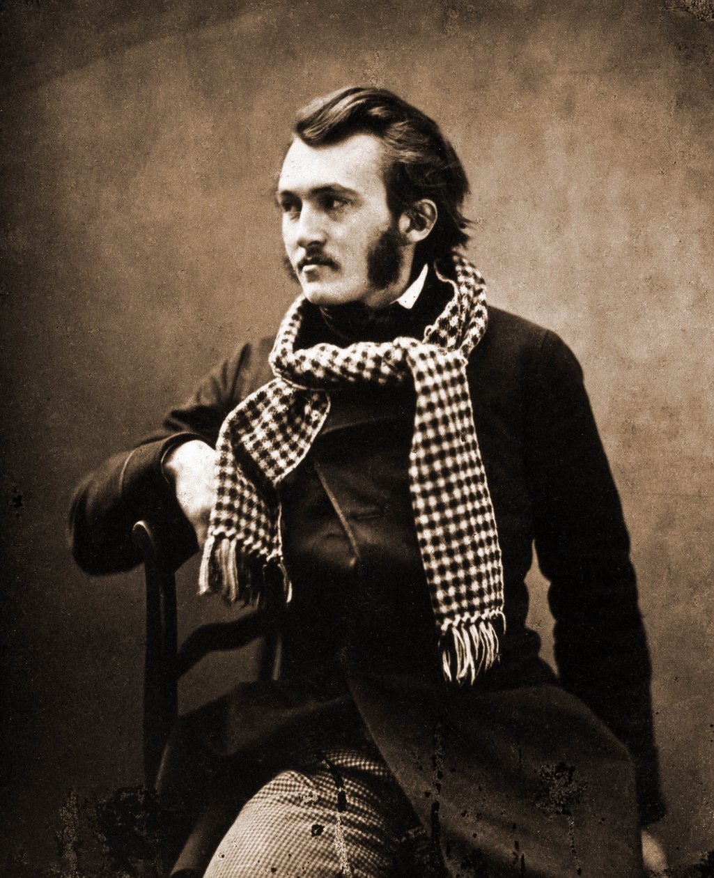 Retrato de Gustave Dore, cartoonista e gravador 1832-1883. Fotografia de Nadar (Felix Tournachon). de Nadar