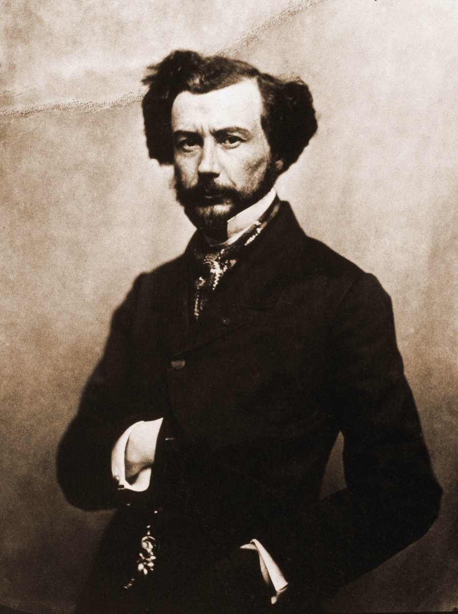 Retrato de Maxime Du Camp, escritor 1822-1894 (foto) de Nadar
