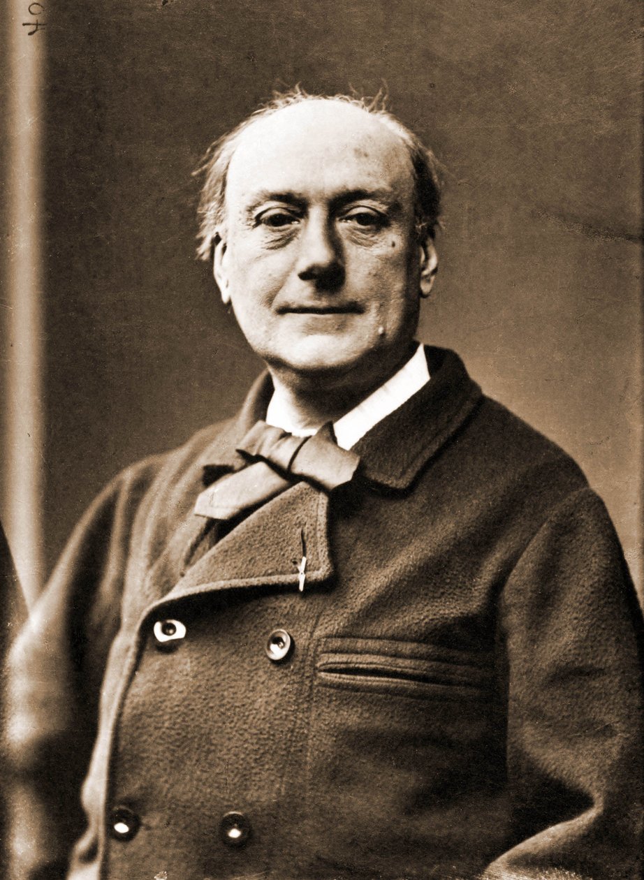 Retrato de Theodore de Banville, poeta 1823-1891 (foto) de Nadar