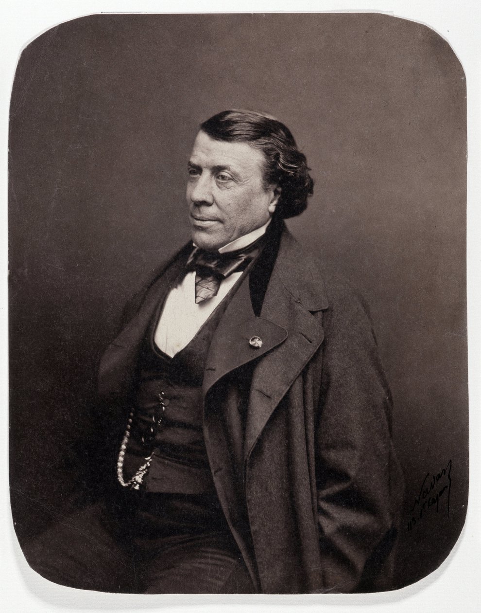Retrato do cirurgião francês Philippe Ricord (1800-1889) de Nadar