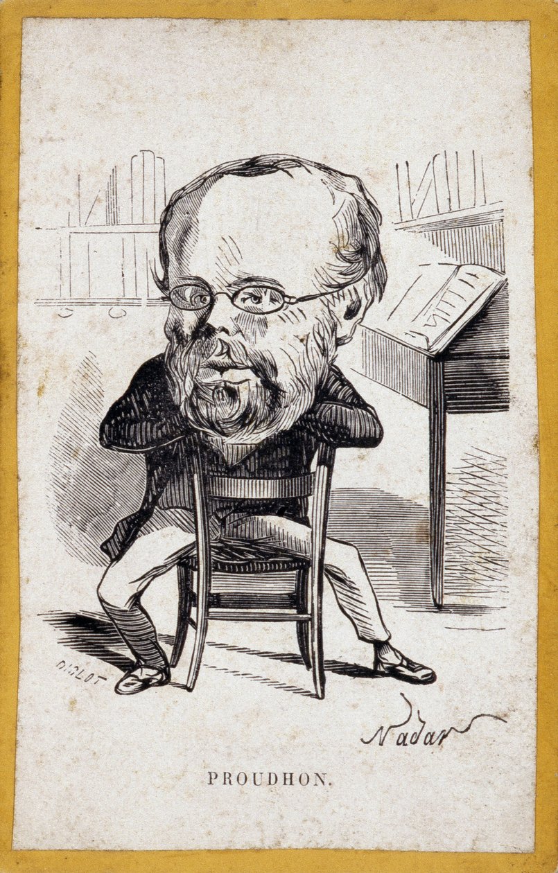 Retratos (taxa de retratos) por Pierre-Joseph Proudhon (Pierre Joseph Proudhon de Nadar