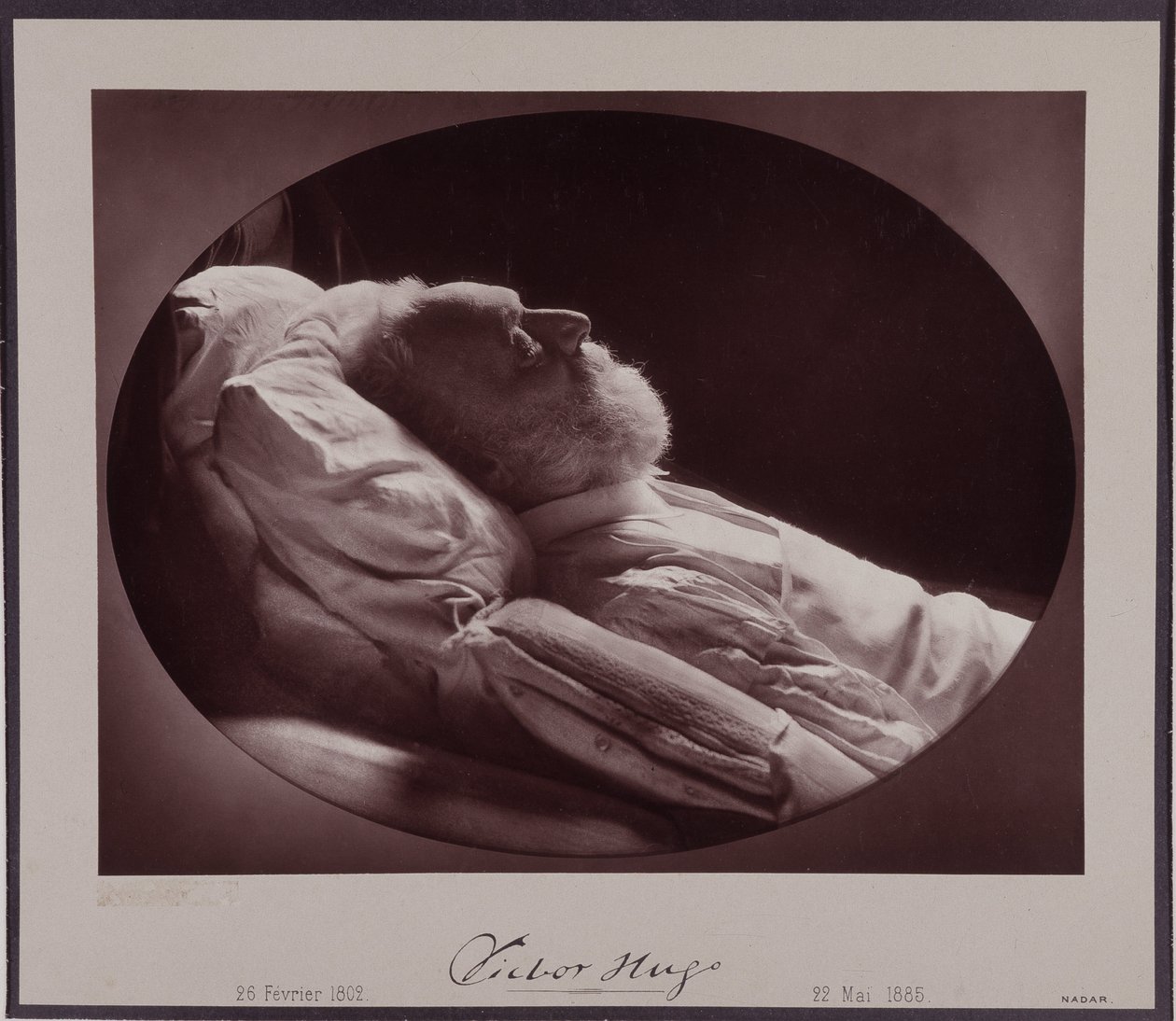 Victor Hugo no seu leito de morte, 22 de Maio de Nadar