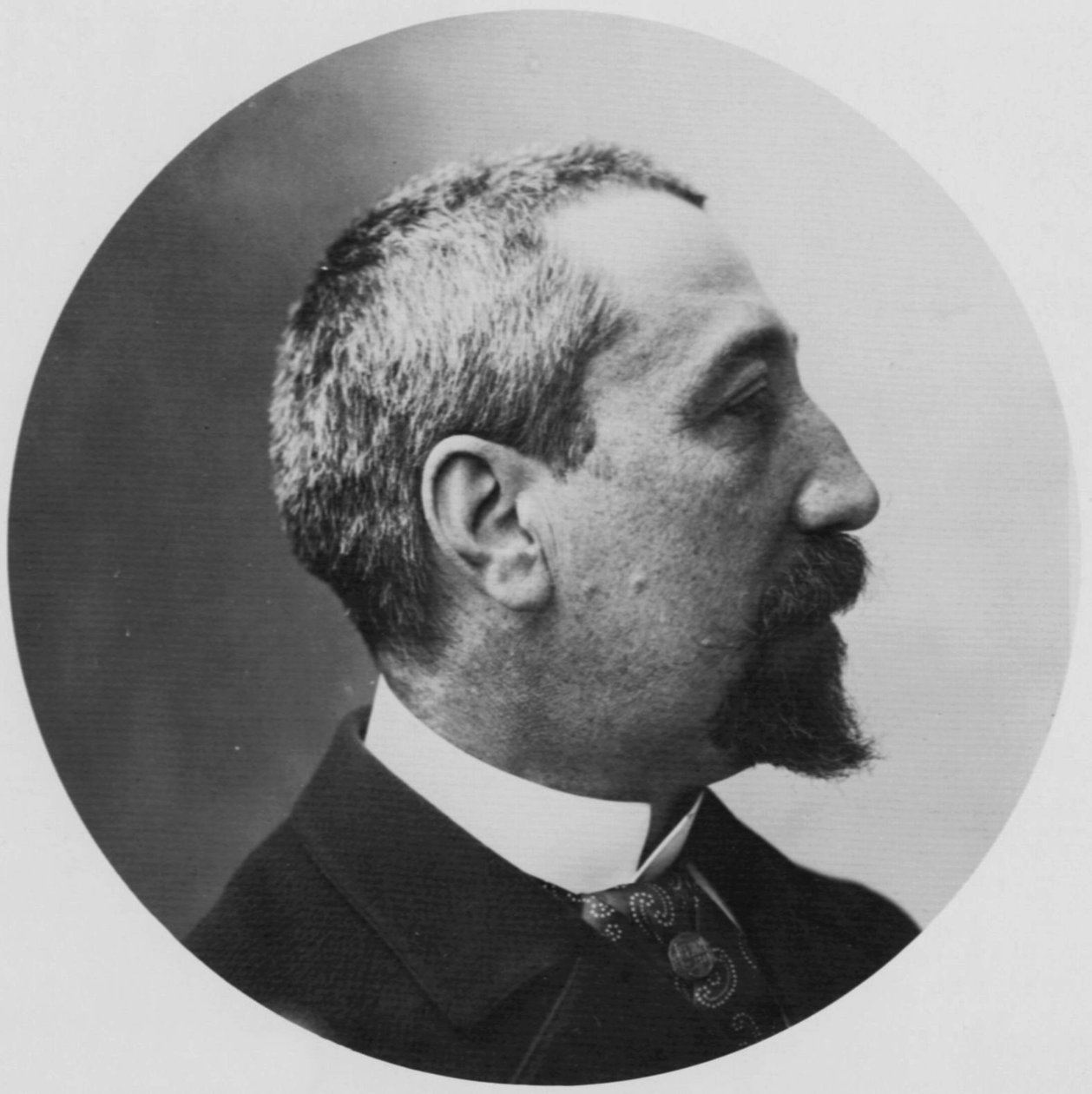 Anatole France, poeta francês, jornalista e romancista, década de 1870 de Nadar
