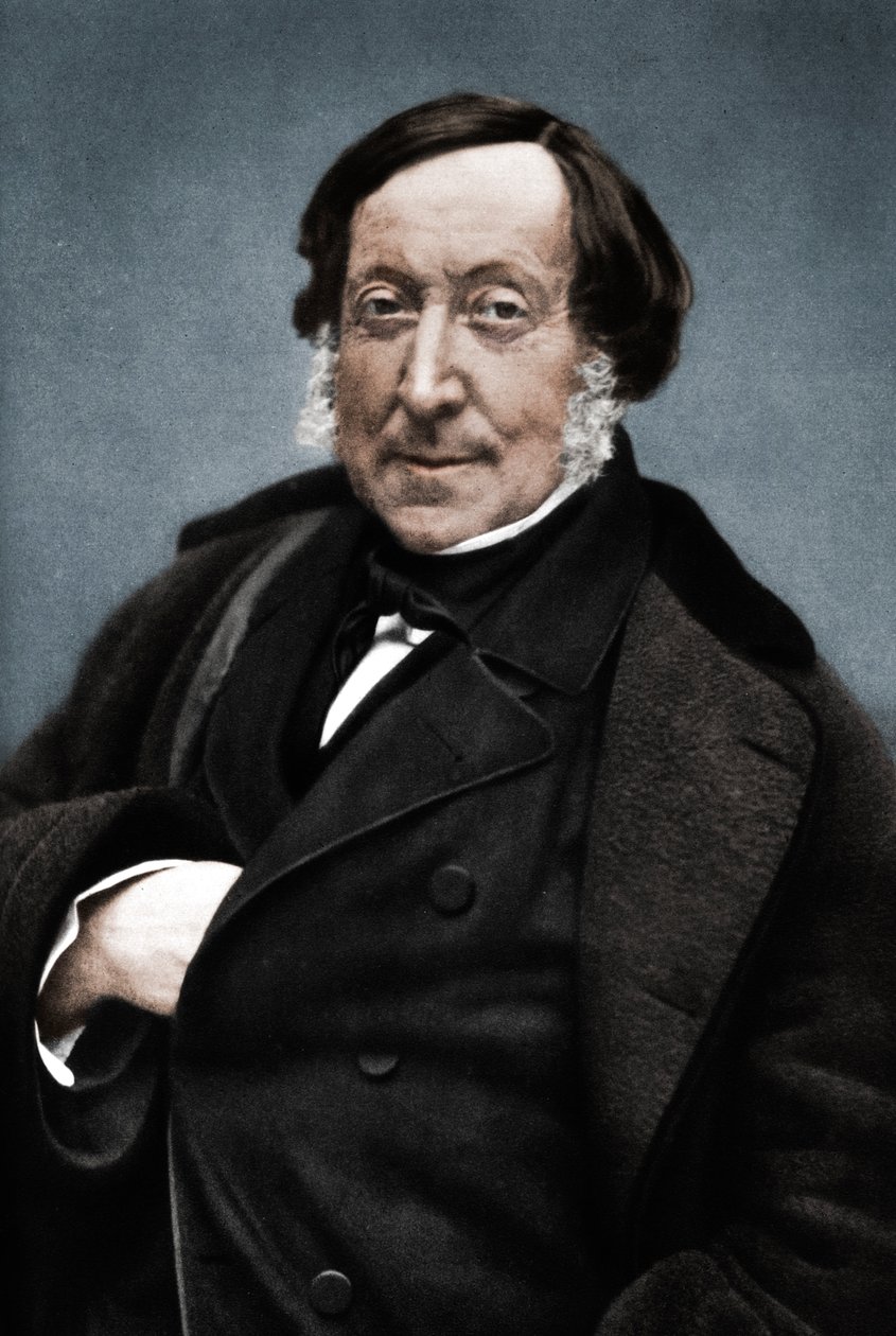 Gioachino Rossini 1792-1868, compositor italiano de Nadar