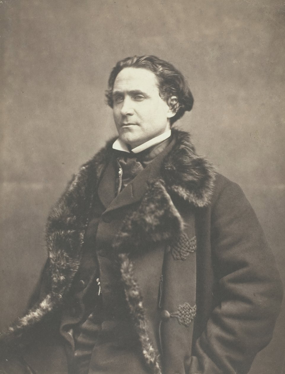 Retrato de La Fontaine, c. 1854-1860. de Nadar