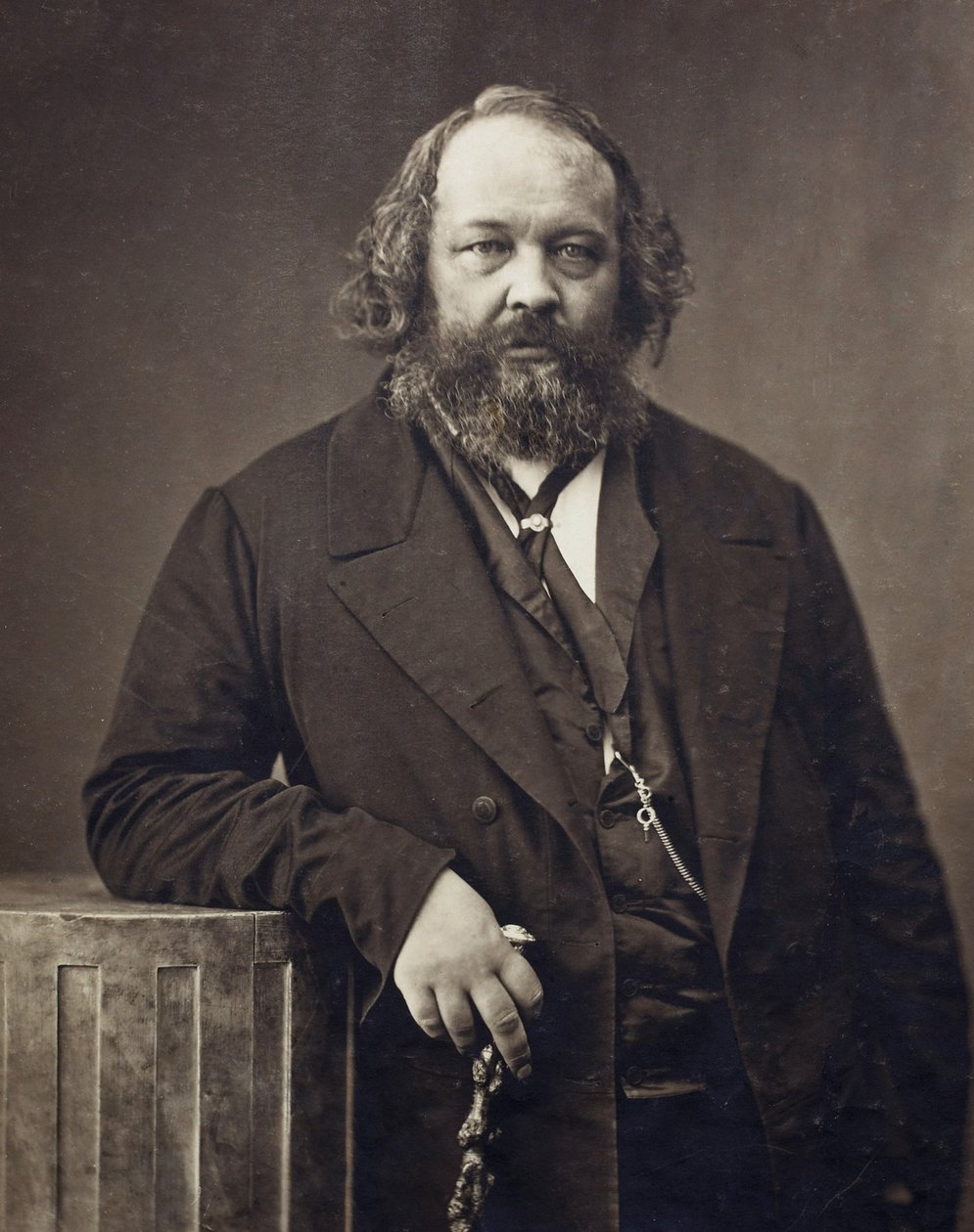 Retrato de Mikhail Alexandrovich Bakunin 1814-1876, ca 1860 de Nadar