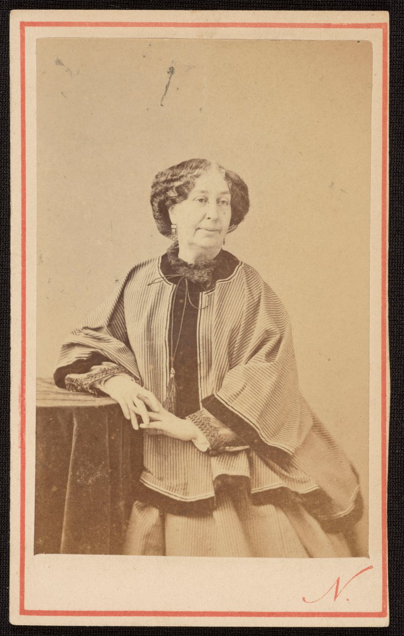 Retrato de George Sand (1804 - 1876), escritora francesa, no ateliê de Nadar