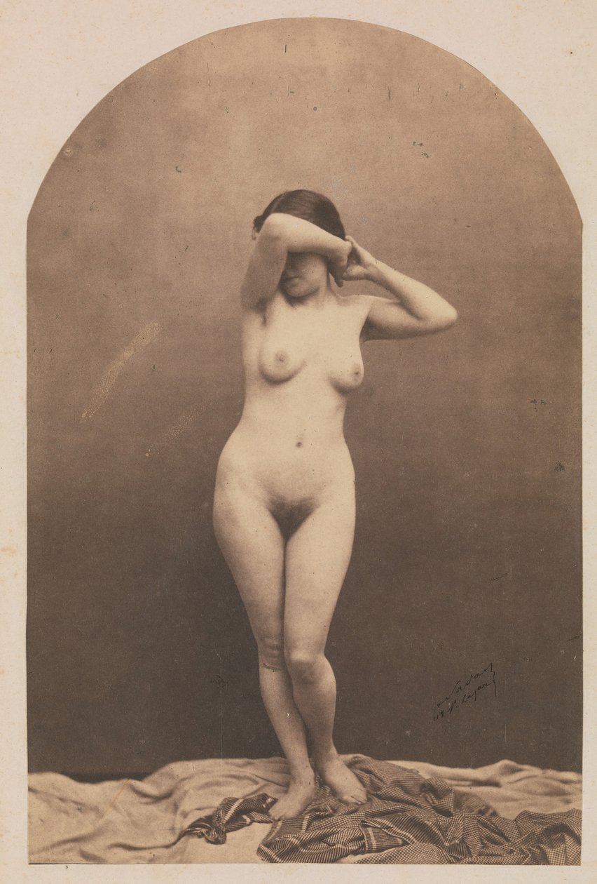 [Nu feminino em pé], 1860-61. de Nadar