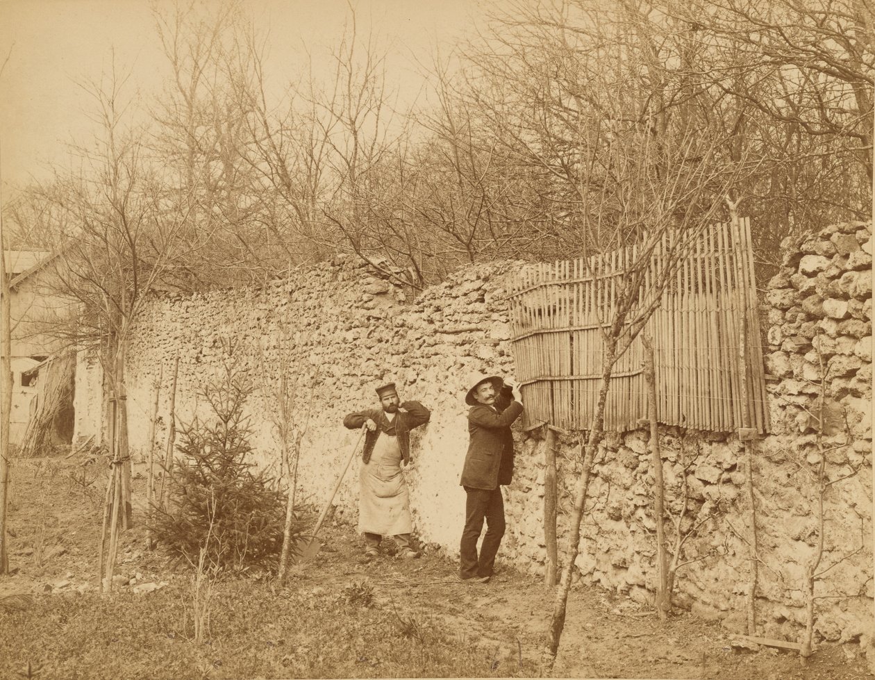 Ermitage de Sénart, um jardineiro e Jules Belaube de Nadar [Gaspard Félix Tournachon]